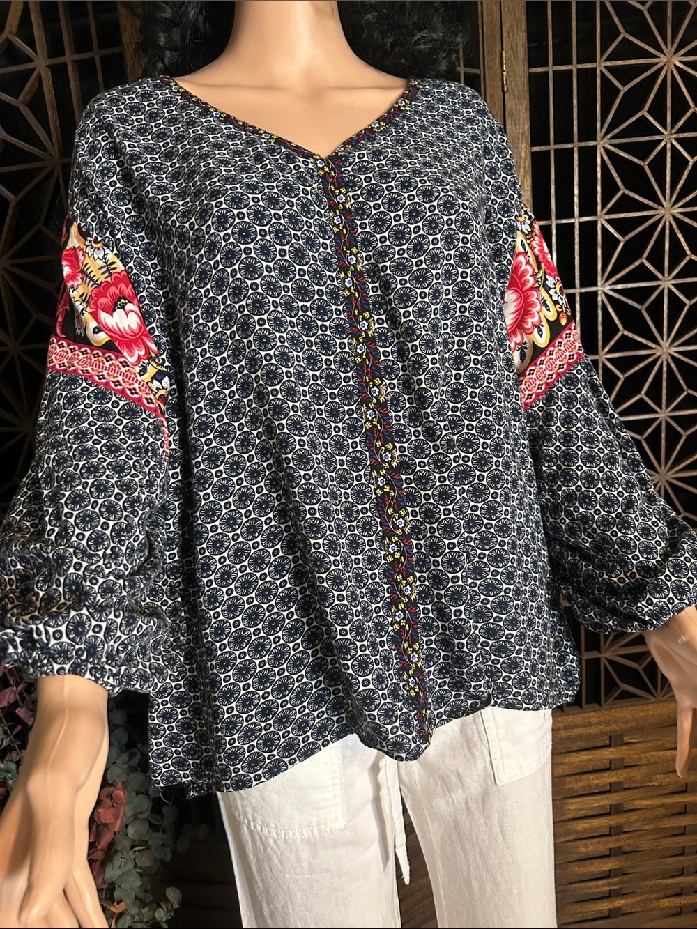 WEEKEND SUZANNE BETRO PEASANT TOP 2X